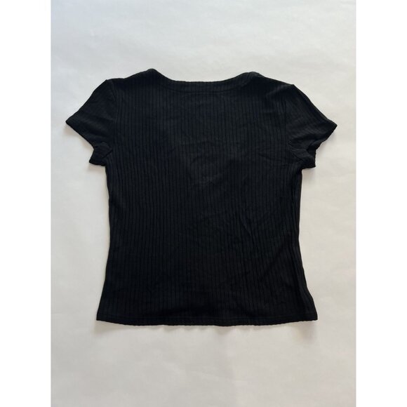 Reformation Nella Knit Top in Black - Picture 3 of 4